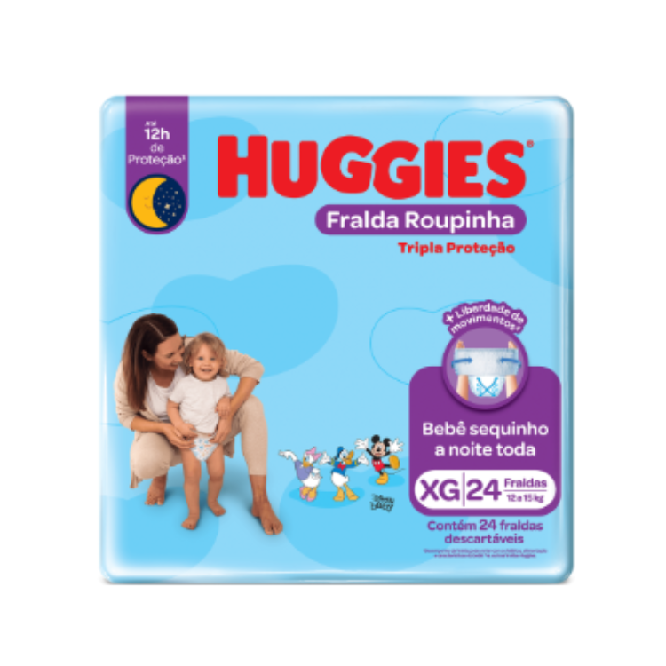 FRALDA HUGGIES XG24