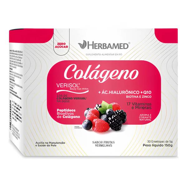 Herbamed Colágeno Frutas Vermelhas 3 Un 30 Sachês Cada - Frutas Vermelhas