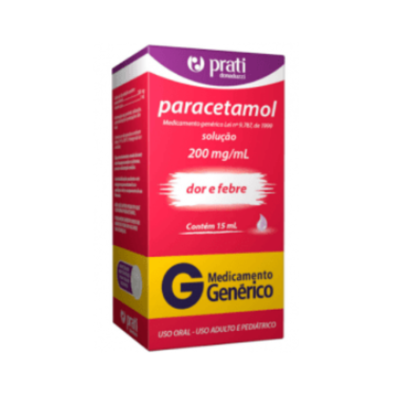 Paracetamol 200mg/ml Solução Gotas 15ml